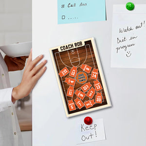 Personalized Coach Basketball Acrylic Apple Shaking Magnet Gift From Students HO82 894286