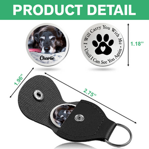 Custom Photo Pet You Left Paw Prints On My Heart Memorial Pocket Hug HA75 897984