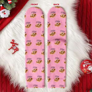 Custom Pet Portrait Socks – Personalized Dog/Cat/Person Photo & Name Gift TH10 896681