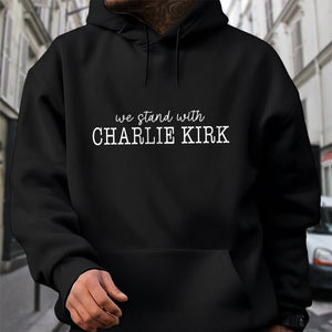 We Stand With Charlie Kirk Memorial Dark Shirt LM32 65441