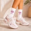 Custom Senior Mom Class Of 2027 with Pretty Bow Embroidered Socks LM32 669945