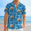 Custom Photo Funny Pet Face Pattern Dog Cat Family Hawaii Shirt HA75 892312