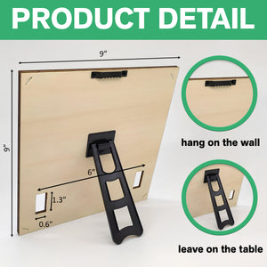 Custom Photo You Left Paw Prints On Our Hearts Memorial Square Collar Frame TH10 892717