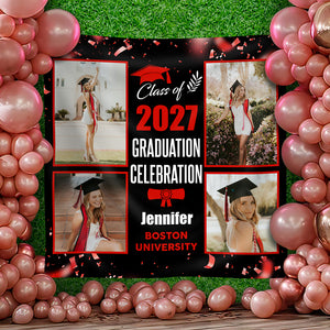 Custom Photo Graduation Class Of 2025 Backdrop For Party Decorations LM32 893169