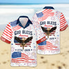 Custom Name Patriotic 250th Anniversary God Bless America Eagle Hawaii Shirt HO82 901200