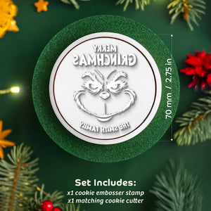 Personalized Family Name A Merry Christmas Cookie Stamp HA75 898348