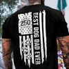 Personalized Best Dog Dad Ever Paw 1776 - 2026 American Flag Backside Dog Shirt HA75 921404