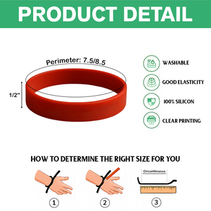 Laser Engraved Silicone Bracelet “FREEDOM”, Charlie Kirk Tribute Wristband LM32 65769