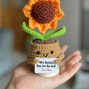 Personalized Gift For Teacher Thank You For Helping Me Grow Crochet Plant LM32 893797