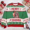 Custom Merry Fishmas Photo Ugly Sweater Gift For Fishing Lovers CH07 896800