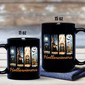 Custom Dog Photo Hallowieners Black Mug For Halloween TH10 896123