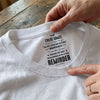 To My Daughter Whisper Back I Am The Storm - Personalized Back Neck Shirt HA75 920786