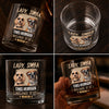 Custom Dog Cat Photo This Human Belong To Us Whiskey Glass HO82 902710