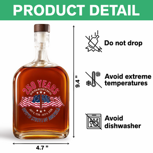 American 250 Years Semiquincentennial – Patriotic Gift 2026 Whiskey Bottle LM32 895267