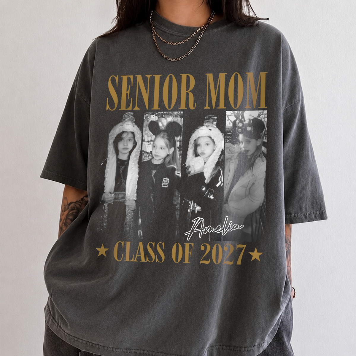Custom Photo Senior Mom Dad Class Of 2027 Comfort Shirt HO82 903252