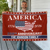 Personalized Family Name America 250th Anniversary Banner House Flag LM32 897163