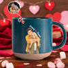 Custom Couple Watercolor Photo Pottery Mug Valentine Gift For Him Her CH07 910194