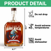 America 250 Years Eagle Independence Day Patriotic Whiskey Bottle LM32 895259