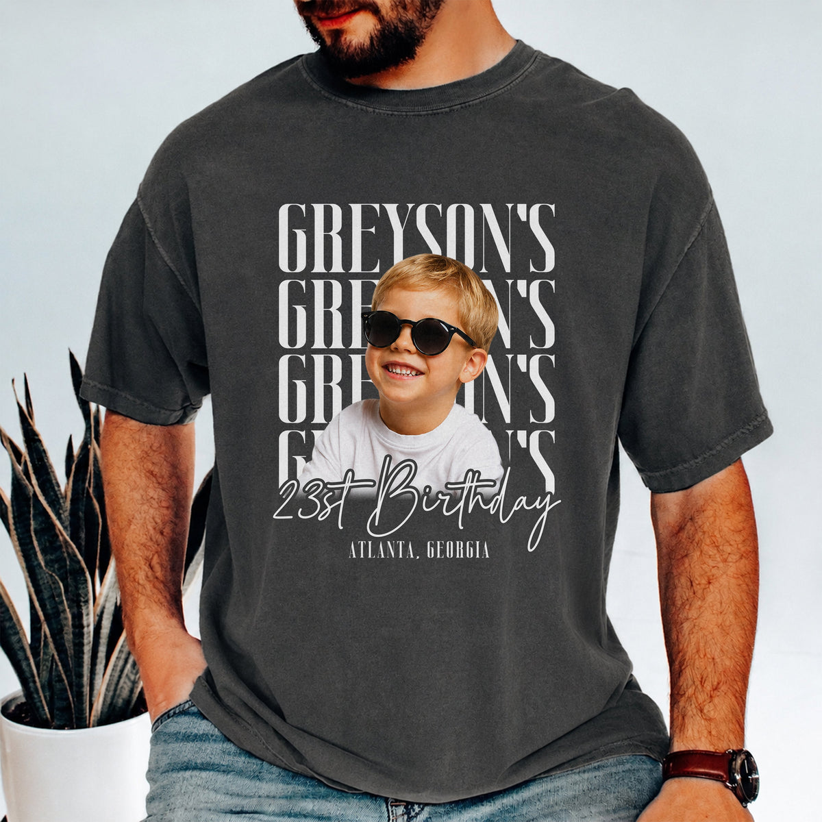 Custom Photo Birthday Vintage Comfort Shirt - Personalized Birthday Gift HA75 921982