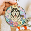 Custom Dog Photo With Sunflower Memorial Ceramic Ornament - Personalized Gift For Dog Lovers HO82 903326