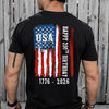 Happy 250th Birthday America Flag Back Side Dark Shirt LM32 895285