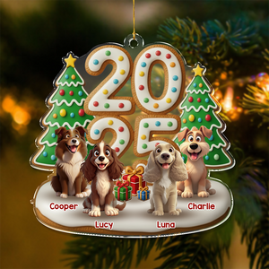 Custom Acrylic Ornament - Personalized Christmas Gifts For Dog Lovers HO82 900458