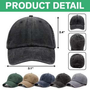 Caricature Your Photo - Custom Vintage Washed Denim Baseball Cap TH10 894505