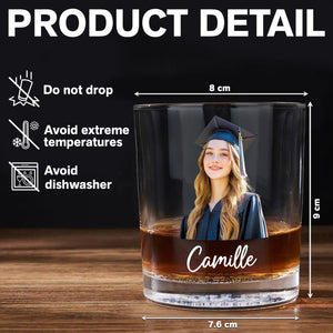 Custom Photo Mastered It! Rock Glass Gift For Graduation Day HO82 894216