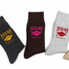 Custom Name Senior Dad, Mom Class Of 2027 Embroidered Socks, Graduation Gift for Parents LM32 669943