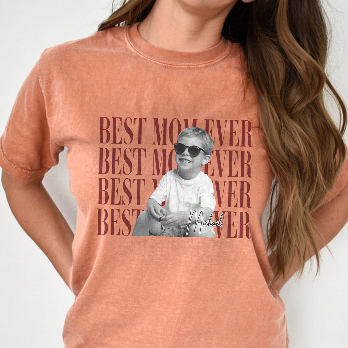 Personalized Vintage Photo Best Dad Mom Ever Comfort Shirt HA75 921276 (New)