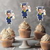 Custom Funny Face Class of 2025 Graduation Decoration Cupcake Toppers HA75 891998