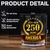 250 Years America Anniversary Whiskey Glass HA75 897424