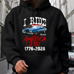 Custom Car Photo I Ride for America 250 Dark Shirt HA75 898216
