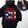 Custom Name LX Bunny Dark Back & Front Shirt, Gift For Football Fan HO82 901044