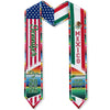 Custom Name America And Mexico Flag Graduation Stoles TH10 898535