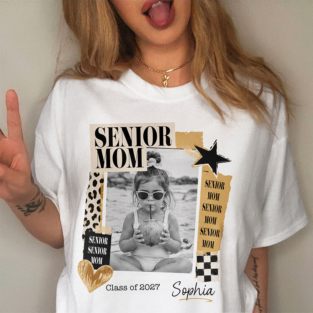Custom Photo Senior Mom Dad Class Of 2027 Comfort Shirt HO82 903218