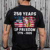 Custom Dog America 250 of Freedom Back Side Dark Shirt LM32 895315