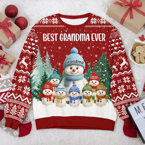Custom Snowman Family Personalized Ugly Sweater Christmas Gift HA75 898430