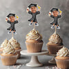 Custom Funny Face Class of 2026 Graduation Cupcake Toppers, Personalized Photo Grad Party Decor LM32 899425