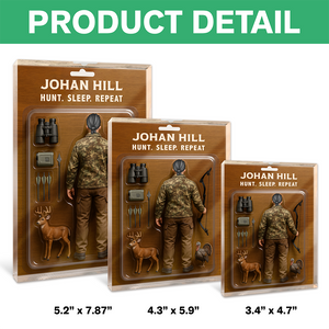 Personalized Realistic Dad's Favorite Type Of Hunting Acrylic Block Plaque Gift LM32 893459