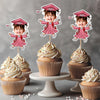 Custom Kids Face Class of 2026 Graduation Decoration Funny Cupcake Toppers LM32 893289
