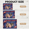 Personalized Cute Dog Red White Woof 250 Years Of Freedom Doormat TH10 169055