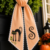 Personalized Embroidered Fall Monogram Pumpkin Wreath Sash LM32 669841