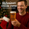 Merry Christmas Shitter's Full Beer Pint Glass, Funny Holiday Cousin Beer Glass LM32 669967