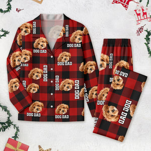 Custom Photo Dog Cat Mom Dad Flannel Pajamas TH10 K228 888729