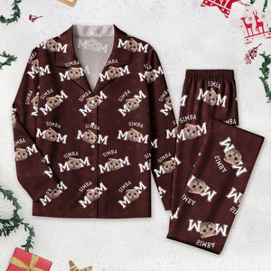 Custom Photo Dog Dad Dog Mom Pajamas N304 888801