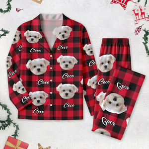 Custom Photo With Colorful Background For Dog Lovers Pajamas HO82 N304 889504