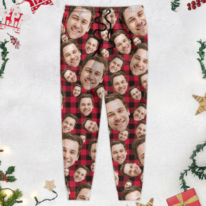 Custom Human Face Photo Christmas Gift Sweatpants TH10 891505