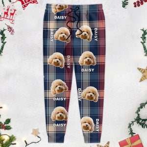 Custom Pet Photo Flannel Style Personalized Sweatpant For Dog Lovers Cat Lovers CH07 896104
