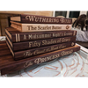 Custom Funny Book Title & Cross Icon Wooden Book-Shaped Cutting Board - Gift For Cooking Lover, Book-lover Boards,Women LM32 897755